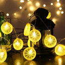 Star 20 LED 10.3 ft Lemon String Lights Battery Operated for Indoor Wedding