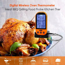 Digital Wireless Meat BBQ Thermometer Oven Food Probe Kitchen Tool (Orange) A