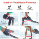 4Pcs Resistance Bands Loop Exercise Rubber Yoga Elastic Fitness Band I7V9