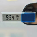 Auto Car 2 in 1 Digital LCD Clock Thermometer with Suction Cup