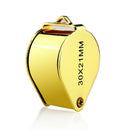 Small Size Pocket 30 Times Magnifying Glass Golden Glass Magnifying Glas HEK