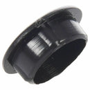 10 Pcs Plastic 10mm Diameter Flush Mounted Tube Insert Caps Cover Black B8U4