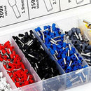 1X(1200Pcs Wire Terminal Crimp Connector Insulated Uninsulated Wire End Fer