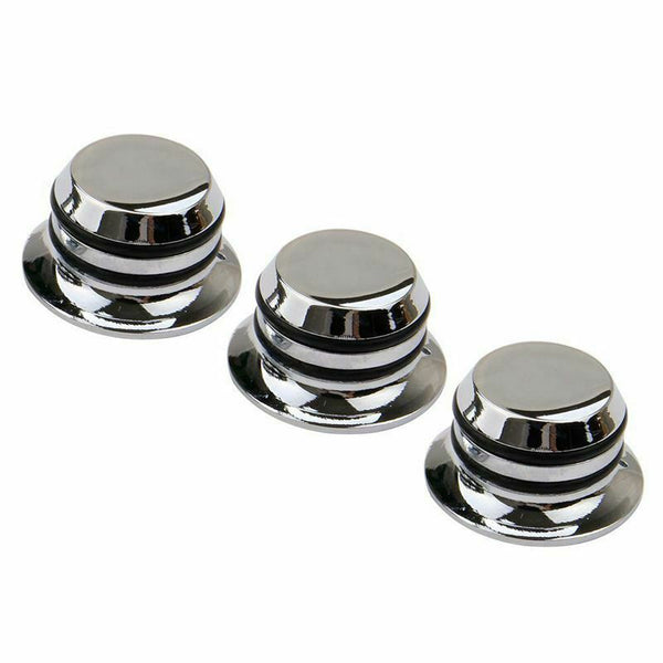 3Pcs Guitar Metal Top Hat Tone Tuning Knobs For Fender Gibson Electric Guit
