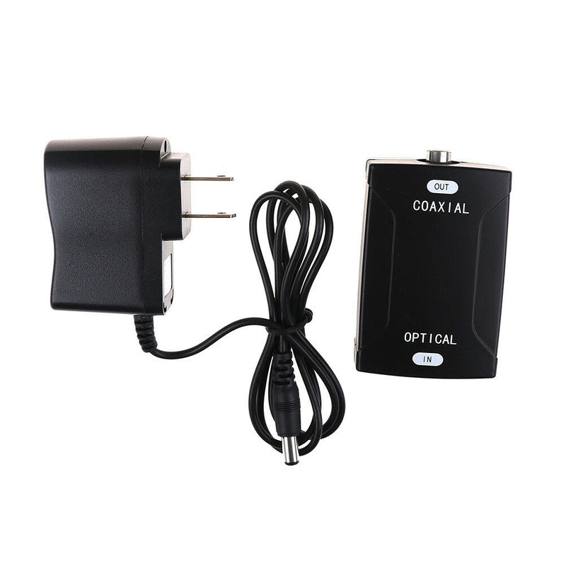 Digital optical toslink to coax coaxial RCA digital audio converter adapter 3CAU