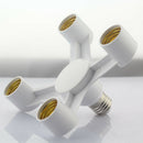 4 In 1 E27 To 4E27 Base Socket Splitter LED Light Lamp Bulb Adapter Holder ST105