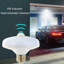 Human Body Induction Bulb LED Saucer Light E27 12W 85-265V Garden Room Lamp