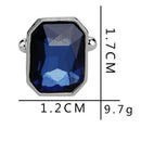 1 Pair Fashion Diamond Colorful Glass Cufflinks Cuff Links Womens Mens Dres