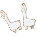 10Pcs/Set Enamel Alloy Alpaca Sheep Charms Pendant Jewelry DIY Making Craft G 3C