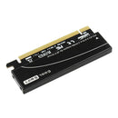 Aluminum NVME Adapter PCIe x16 with Heat Sink,M.2 SSD to PCI Express Expansion