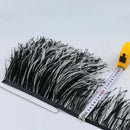 1m Ostrich Fringe Trim 39'' Wedding Halloween Prom Dress Craft Feather Trimming