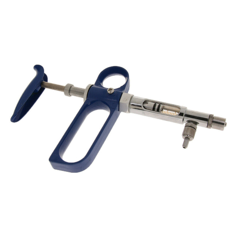 2ml Metal Continuous Injection Self Refill Vaccinator Poultry Livestock Syringe