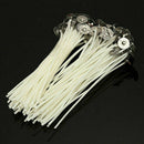30Pcs 10cm Candle Wicks Cotton Core Pre-Waxed With Sustainers For Candle Making