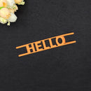 Word Hello Metal Die Cuts For DIY Scrapbooking Photo Album Decor Crafts  ME
