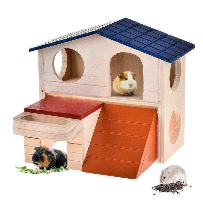 House Bed Cage Nest For Small Animal Pet Hamster Hedgehog Pig Castle! Guine N9Q9