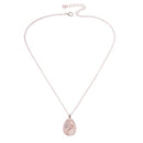 Oval Opal Necklace Earrings Two Piece Set Jewelry Set Women Necklace Weddin