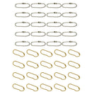 40pcs Alloy Metal 2.4mm Ball Bead Chain Matching Connectors Jewelry Findings