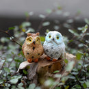4 Pcs Garden Owl Moss Terrarium Desktop Decors Craft Bonsai Animals MiniatureMOA