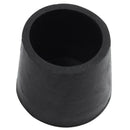 Rubber Chair Table Furniture Feet Leg Cap End Tip 22mm Dia 50pcs Black M3U6