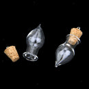 10pcs Clear Glass Cork Bottles Vial Wishing Bottle DIY