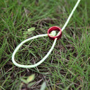 10x Tent Awning Cord Rope Fastener Guy Line Runners Tensioners Aluminum M Dlqq
