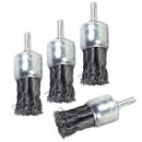 4pcs High Performance Knot Wire End Brush for Die Grinders or Drill, Brush Dia