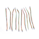 10 x Mini Micro SH 1.0mm 4-Pin JST Double Connector Plugs Wires Cables 100MM BX