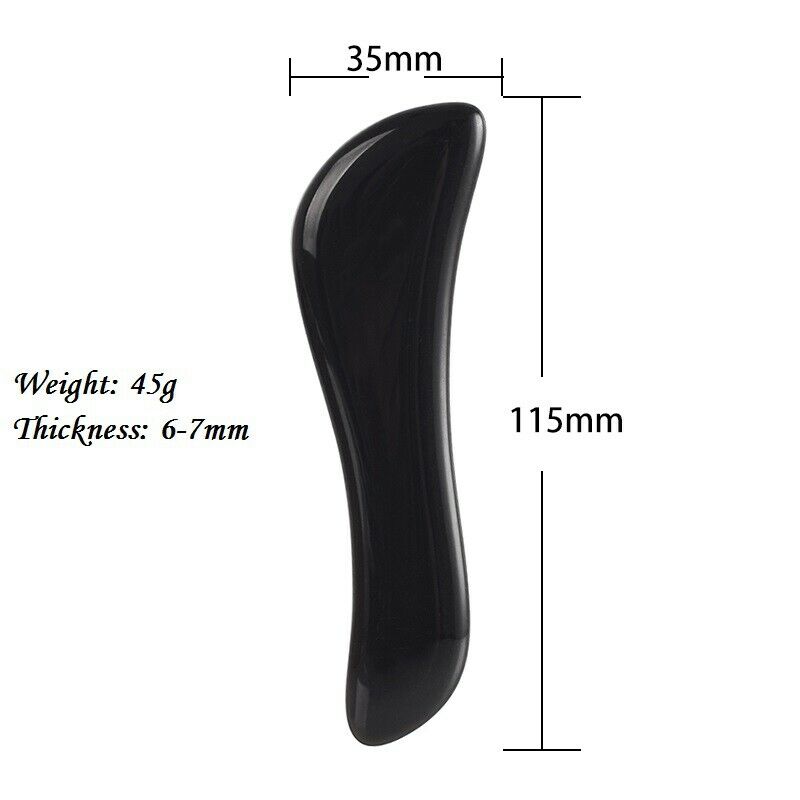 Face Full Body Scraper Black Obsidian Scraping Board Set Back Ankle Scrapin V4J3