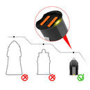 2.1A Mini Dual USB Car Charger Adapter 2 Ports 12V-24V Cigarette Socket Light^