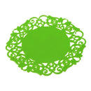 1 pcs Retro Sweet Eye-Work Top Beverages Silicone Coasters skidproof, Light V1S7