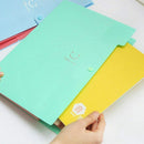 5 Pockets Plastic Expanding File Folders A4 Letter Size Snap Closure Paper  I5S4