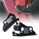 Front Foot Pegs Solid Oxidized Iron Black-Powder Coated Foot Rest Grille Ki