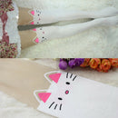 Fashion Sexy Knee High Hosiery Pantyhose Cat Tattoo Tail Print