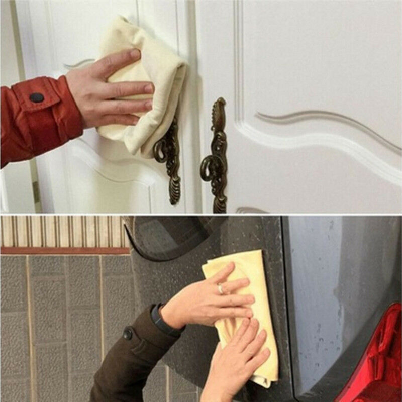 Natural Chamois Leather Car Washing Cleaning Cloth Absorbent Drying Towel HOT FT