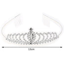 Hotest Crystal Tiara Hair Band Kid Girl Bridal Princess Prom Crown Headband JR