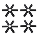4pcs Kitchen Trivet Pan Pot Holder Mat Foldable Non-slip Heat Resistant Pad