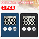 2 Pack Large LCD Digital Timer Kitchen Cooking Count Down/Up Clock Loud Alarm #