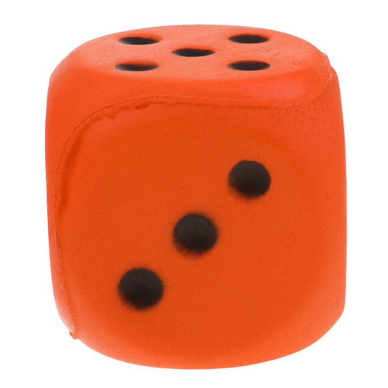 Sponge Dice Foam Dot Dice Children Playing Dice for Math Teaching Orange