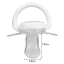 Newborn Baby Silicone Pacifier Transparent Flat Thumb Pattern Baby Nipples