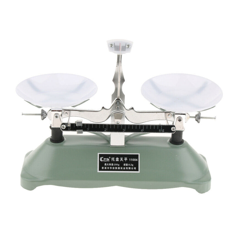 200 Gram Mechanical Table Balance Scale With 6 Weights Standards for School