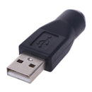 2Pcs PS/2 Male to USB Female Port Adapter Converter for PC Keyboard Mouse Mic&