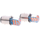 2Pcs/set BA15D 1157 24LED 1157 Red Silicone Brake Steering Flash Car Light 1A3C