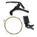 Guitar String & Quick Change Capo & Tuner for Guitar Replacement Parts