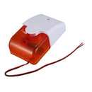 Mini Wired Strobe Warning Siren Durable Dc 12V Sound Alarm Flashing Light S P8B6
