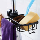 Racks Storage Drainer Hook Tidy Holder Kitchen Sink Organizer
