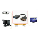 DVI-D 24+1 Pin Male to VGA 15Pin Female Active Cable Adapter Converter PVC PTV