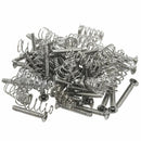 50pcs Chrome Single Coil Pickup Screws & Adjust Height Springs For Fender G
