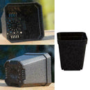 4 pcs Nice Square Deep Nursery Pots Black Plastic Plants Flower Pots on K2D S5N2