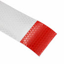 2 inch x 10ft 3 Meters Night Reflective Safety Warning white red Tape Strip M4N7