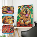 5D DIY Full Drill Special Shaped Diamond Painting Cute Dog Embroidery Kits